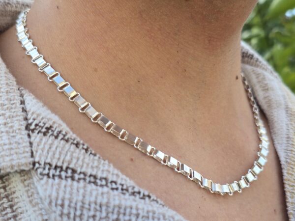 ed2 mapuche silver chain necklace