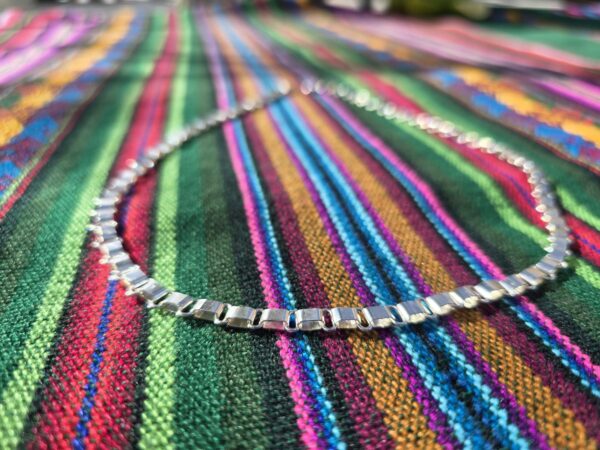 ed3 mapuche silver chain necklace