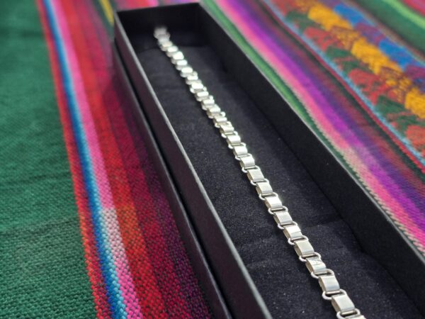 ed9 mapuche silver chain necklace