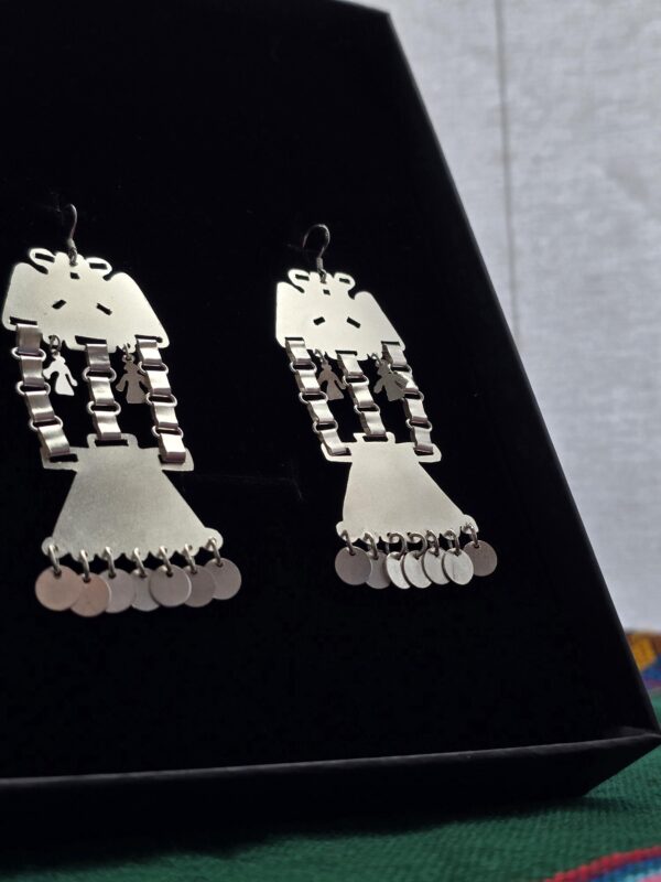 trapelakucha silver earrings