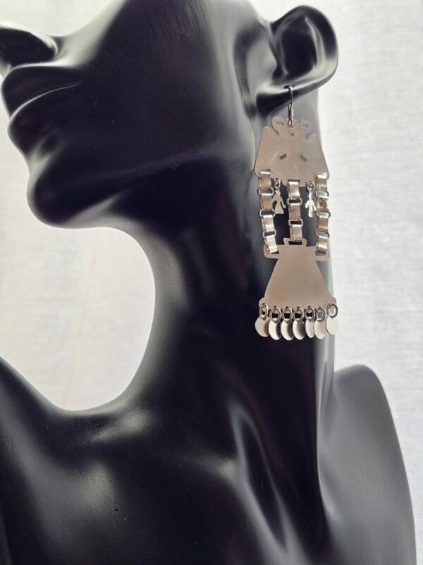 trapelakucha silver earrings