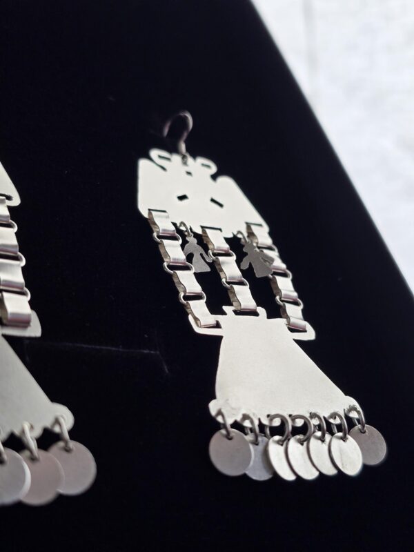 trapelakucha silver earrings