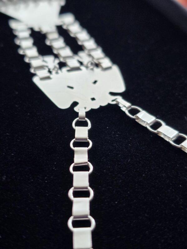 trape3 silver Mapuche Trapelakucha Necklace