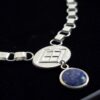 Wenumapo silver necklace with Chilean lapislazuli