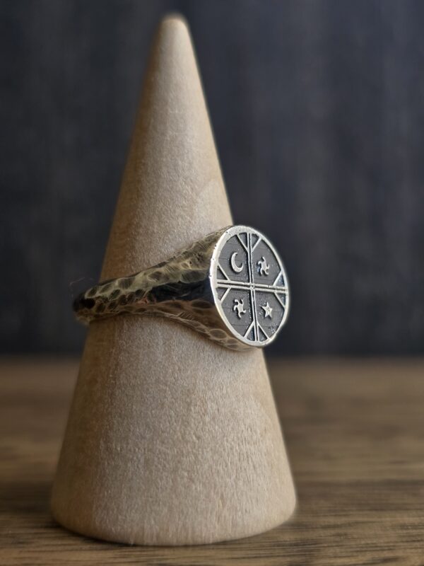 20251127_134636 The Kultrun texture Signet / Anillo kultrun textura