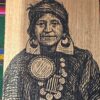 Wooden Engraved Mapuche Machi (Healer)