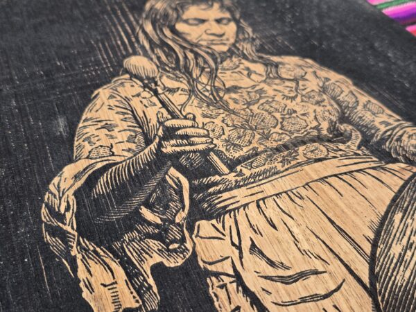 Wooden Engraved Violeta Parra