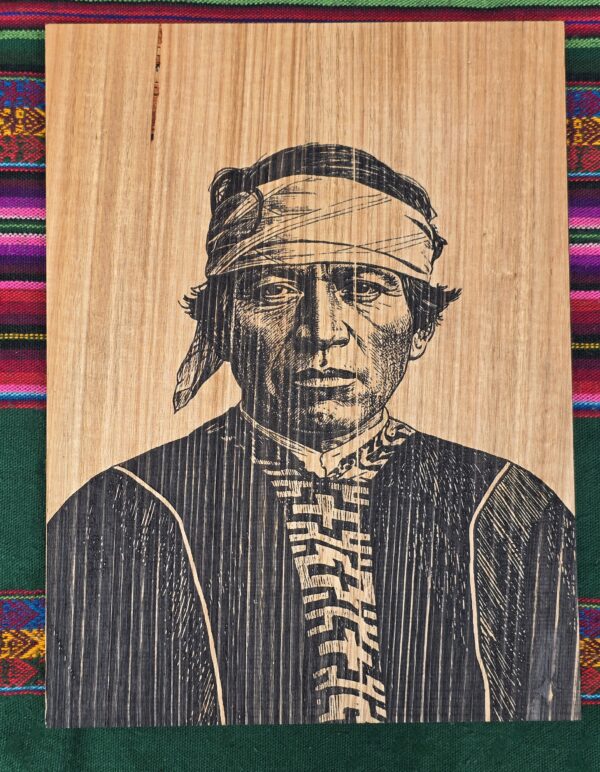 Wooden Engraved Mapu Man