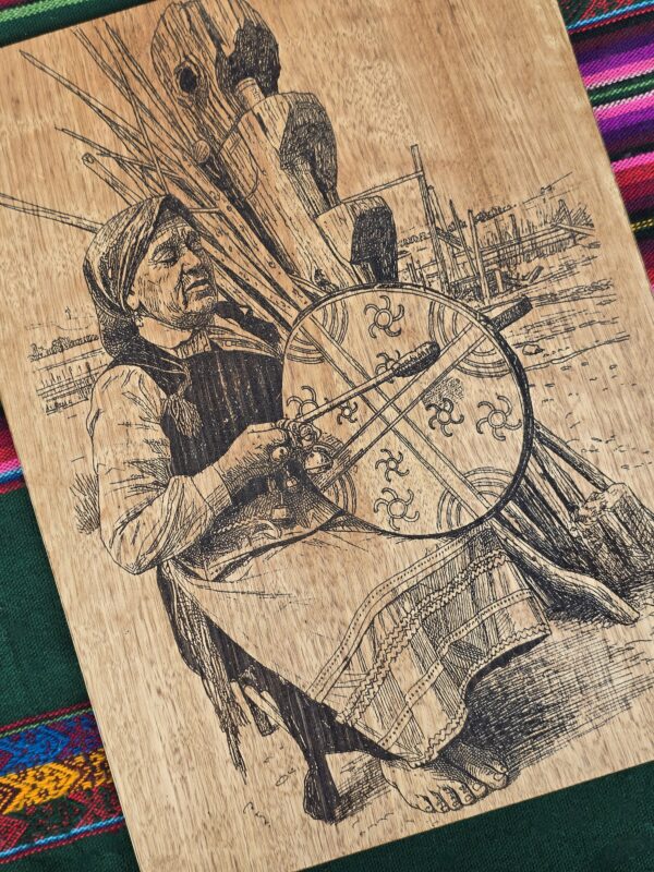 20251208_113700 Wooden Engraved Machi and her kultrun