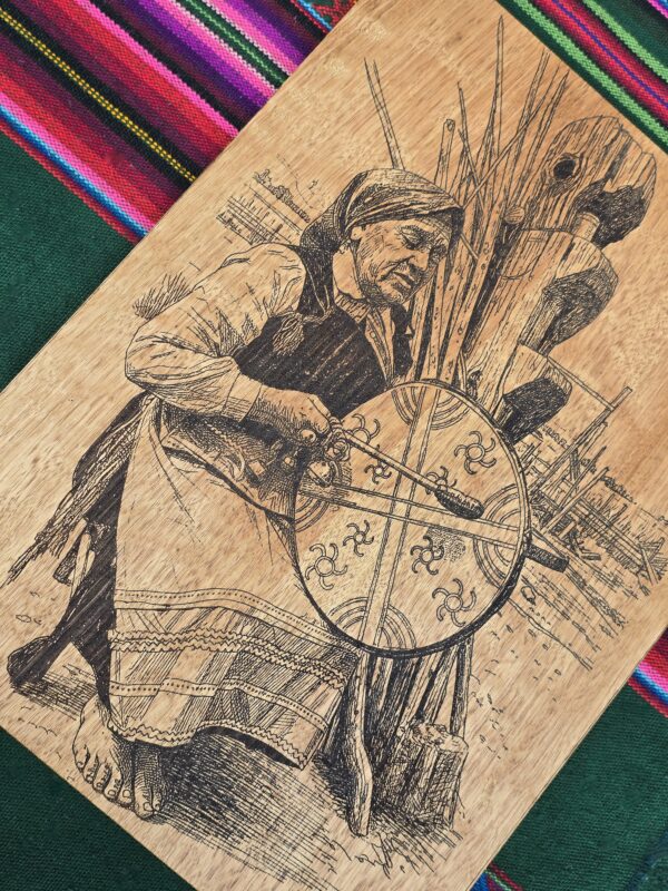 20251208_113717 Wooden Engraved Machi and her kultrun