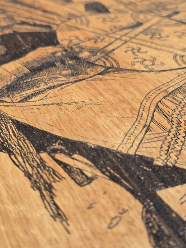 20251208_113727 Wooden Engraved Machi and her kultrun