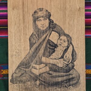 Wooden Engraved Mother love