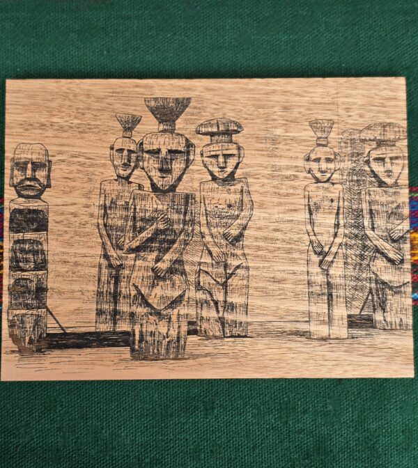 Wooden Engraved Chemamull