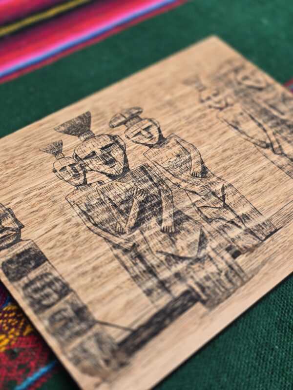 Wooden Engraved Chemamull