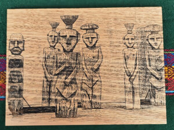 Wooden Engraved Chemamull