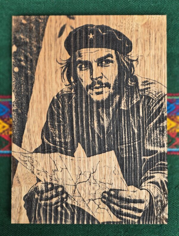 Wooden Engraved Che Guevara Revolutionary Thought