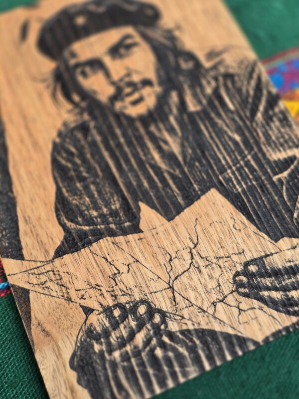 Wooden Engraved Che Guevara Revolutionary Thought