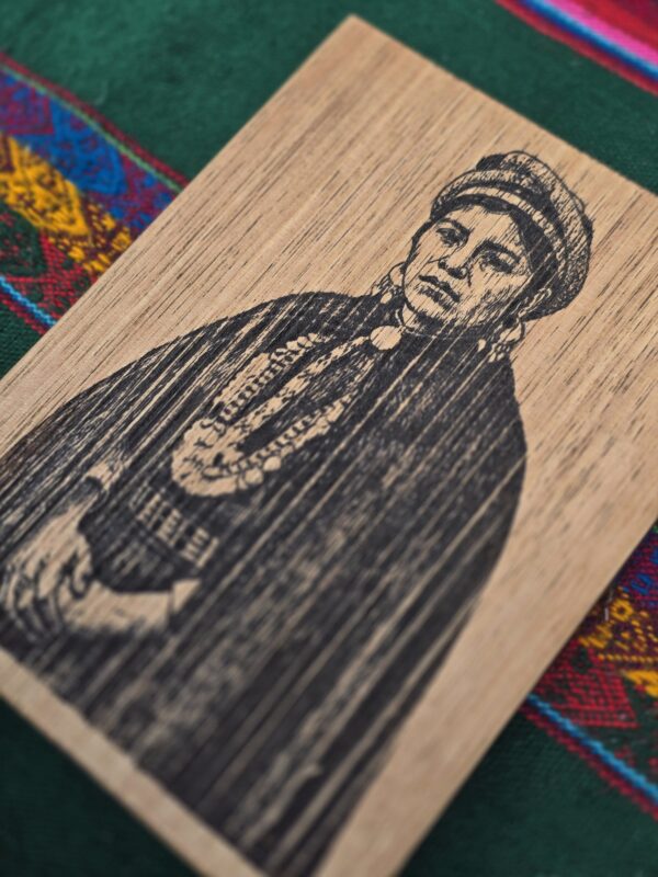 20251208_114605 Wooden Engraved picture Mujer Mapuche