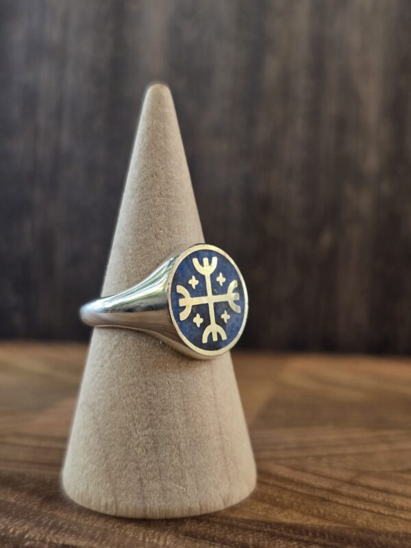 20251218_170227 lapiz lazuli kultrun signet / Anillo lapiz lazuli kultrun