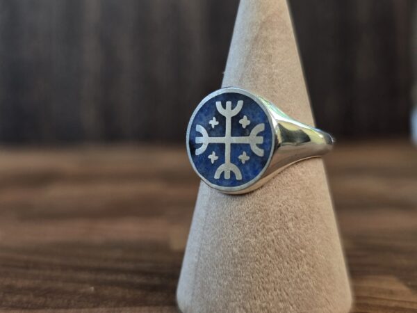 20251218_172204 lapiz lazuli kultrun signet / Anillo lapiz lazuli kultrun
