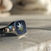 IMG-20251011-WA0034 Wunelfe Signet lapis lazuli / Anillo estrella mapuche plata