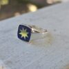 IMG-20251011-WA0047 Wunelfe Signet lapis lazuli / Anillo estrella mapuche plata