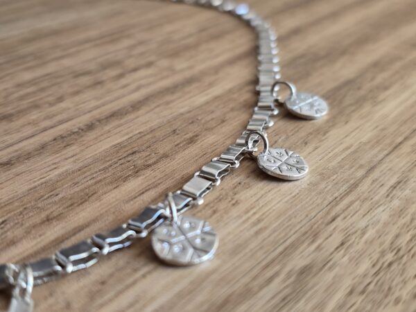 Andina Cross Chakana Necklace with Lapis Lazuli