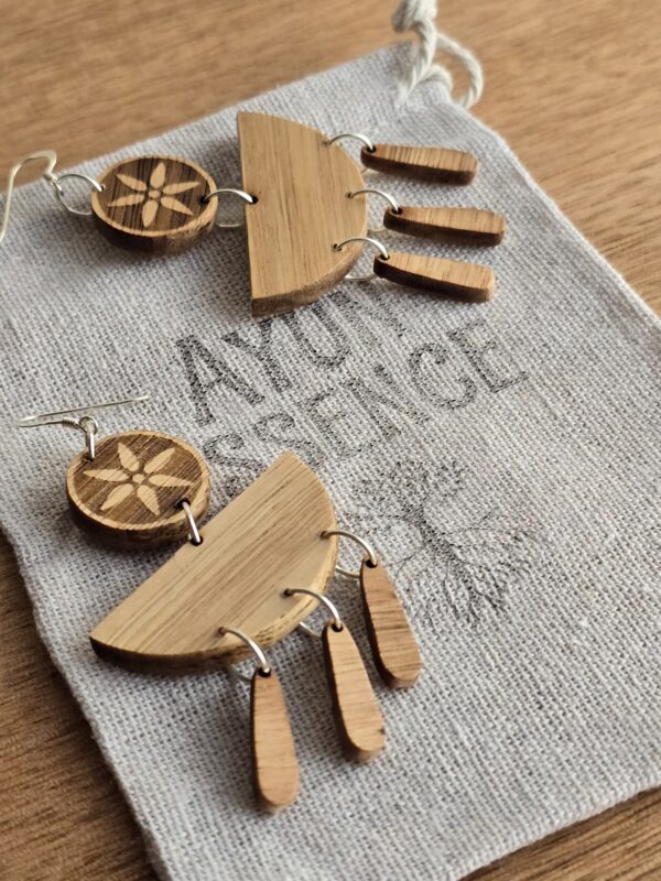 Canelo Flower Earrings dangle